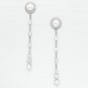 Peach Long earring 8mm